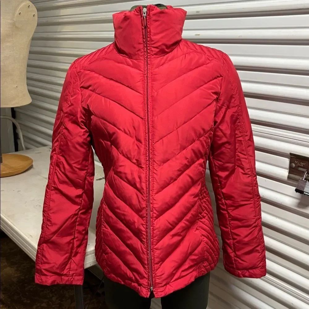 Kenneth Cole Reaction Down Puffer Red Jacket L